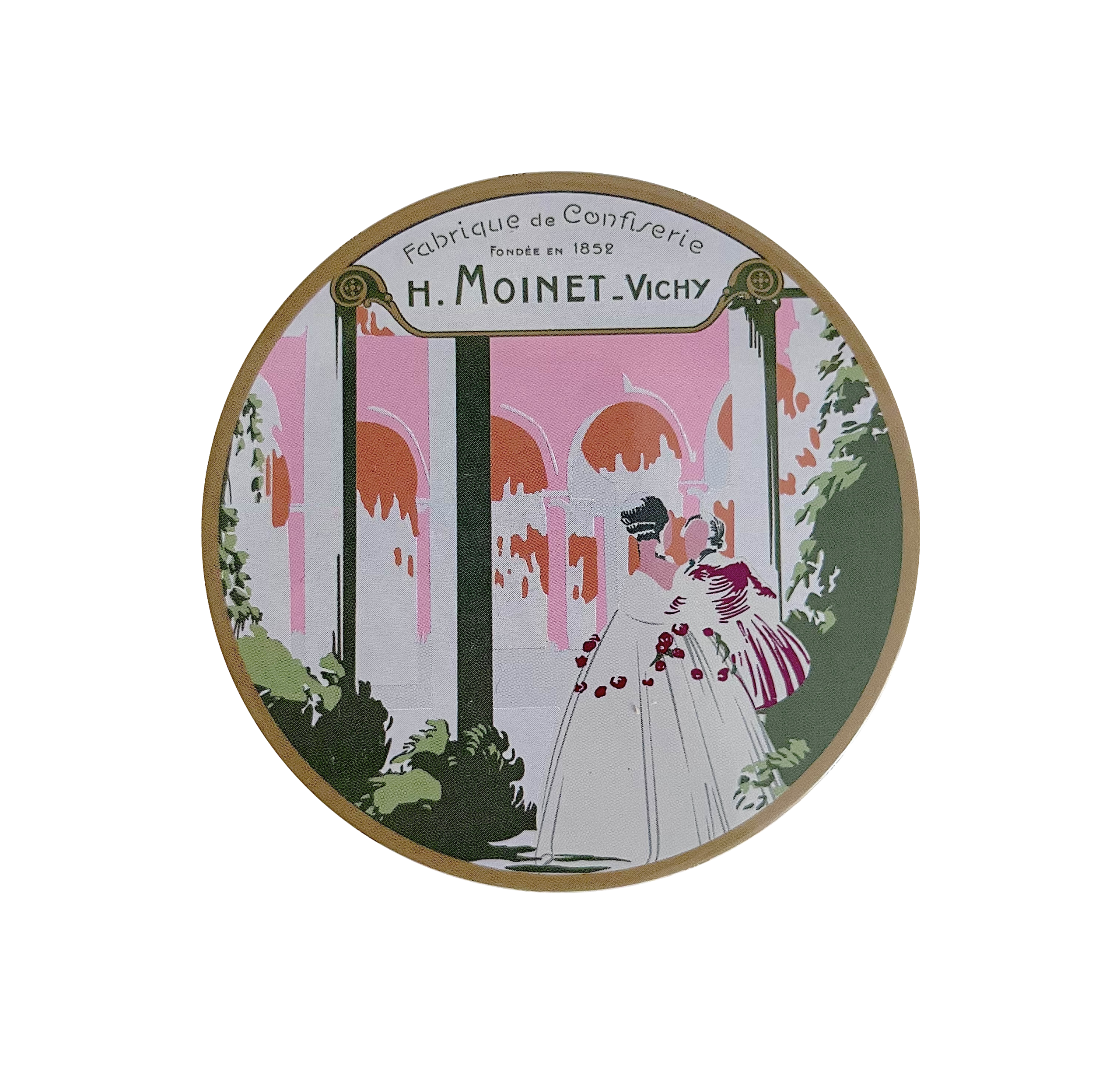 Boîte ronde « Bal » Pastilles menthe